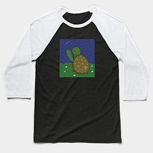 Cute Turtle And Stars Baseball T-Shirt